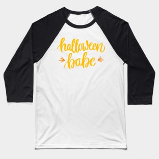 Halloween Babe Baseball T-Shirt